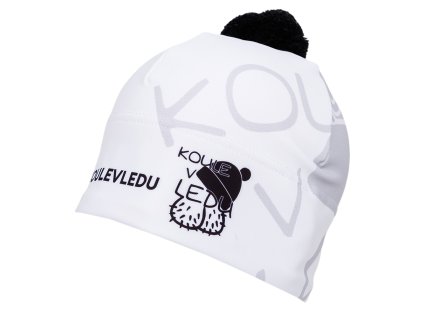 čepice koule v ledu bílá